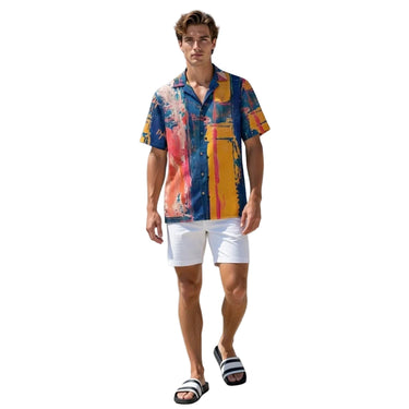 Geometric Print Summer Shirt- DGLOX DGLOX