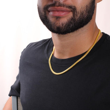 Yellow 14k Cuban Link Chain - DGLOX # DGLOX