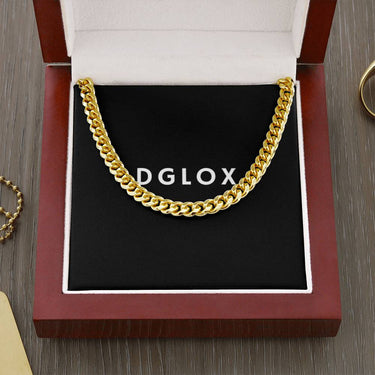 Yellow 14k Cuban Link Chain - DGLOX # DGLOX