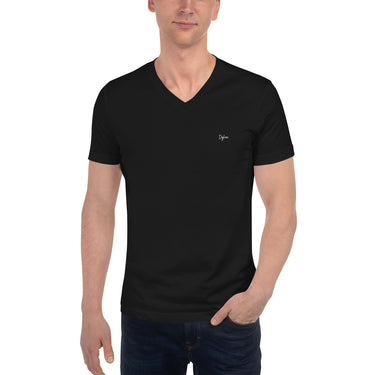 Unisex Short Sleeve V-Neck T-Shirt - DGLOX # DGLOX