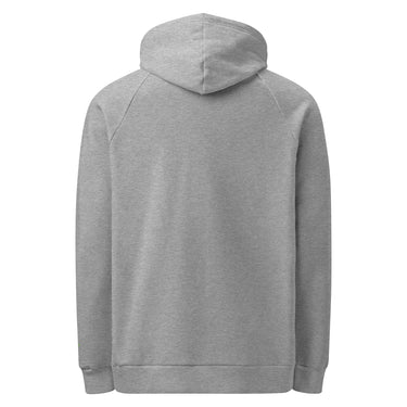 A Grey Under Armour hoodie with the Dglox logo and text graphic on the front. It features a hood, drawstrings, and a front pouch pocket. DGLOX