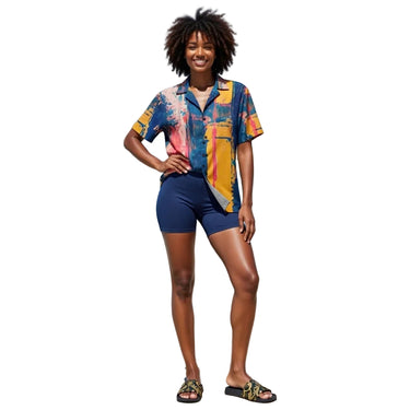 Geometric Print Summer Shirt- DGLOX