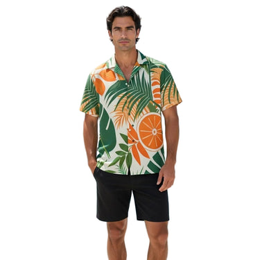 Tropical Print Button Shirt- DGLOX