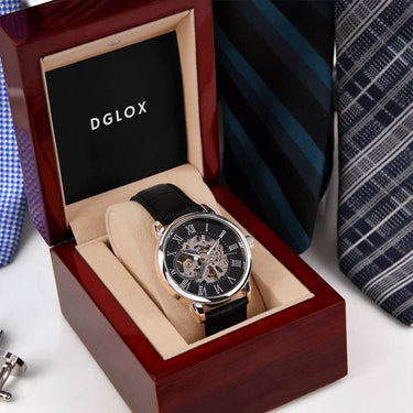DGLOX Men's Openwork Watch - DGLOX #